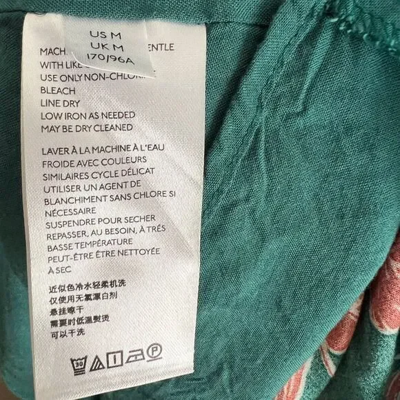 MaEve Anthropologie Floral Print Esther‎ Tiered Long Sleeve Tunic Dress - Size M - Picture 6 of 10